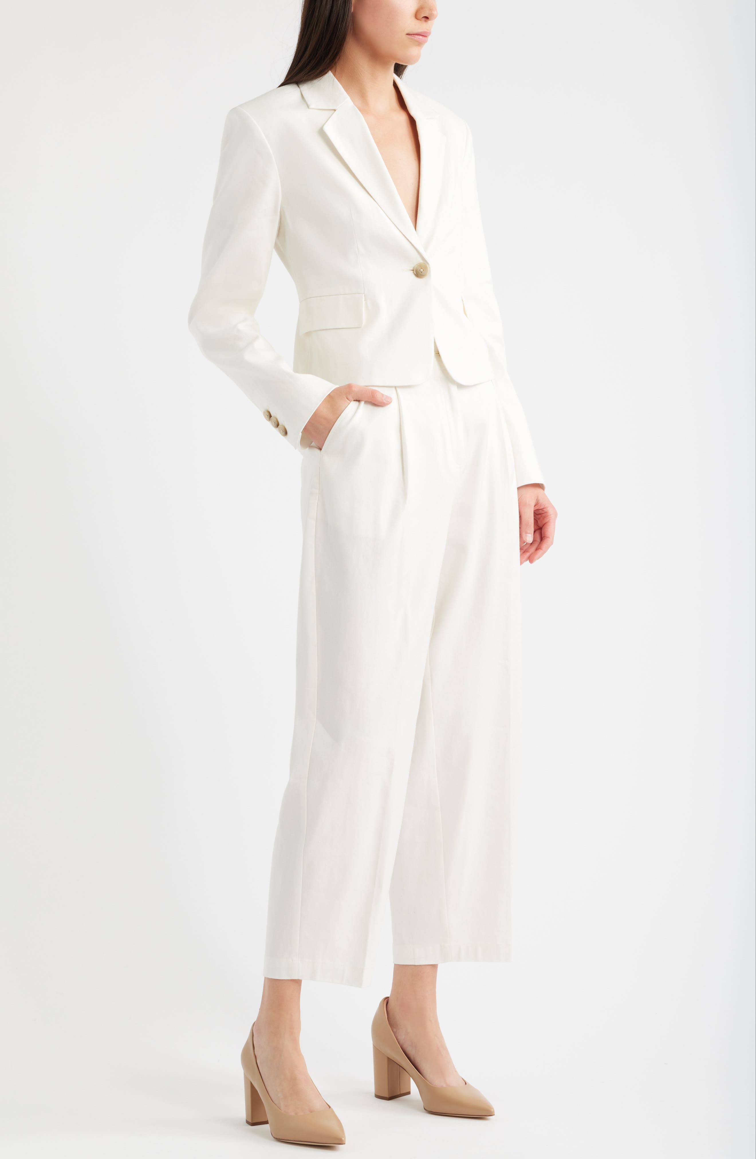 Nordstrom Poppy Pointed Toe Pump, Alternate, color, Tan Light