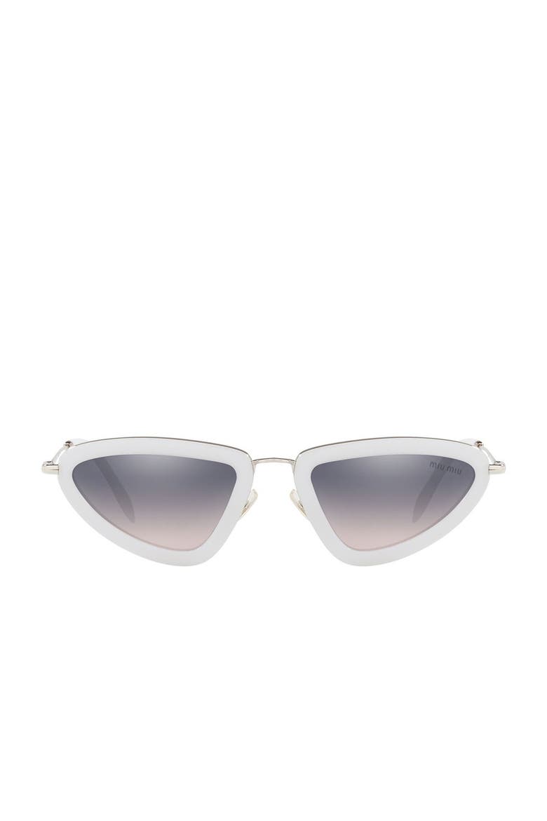 53mm Irregular Sunglasses, Alternate, color, VIOL PINK