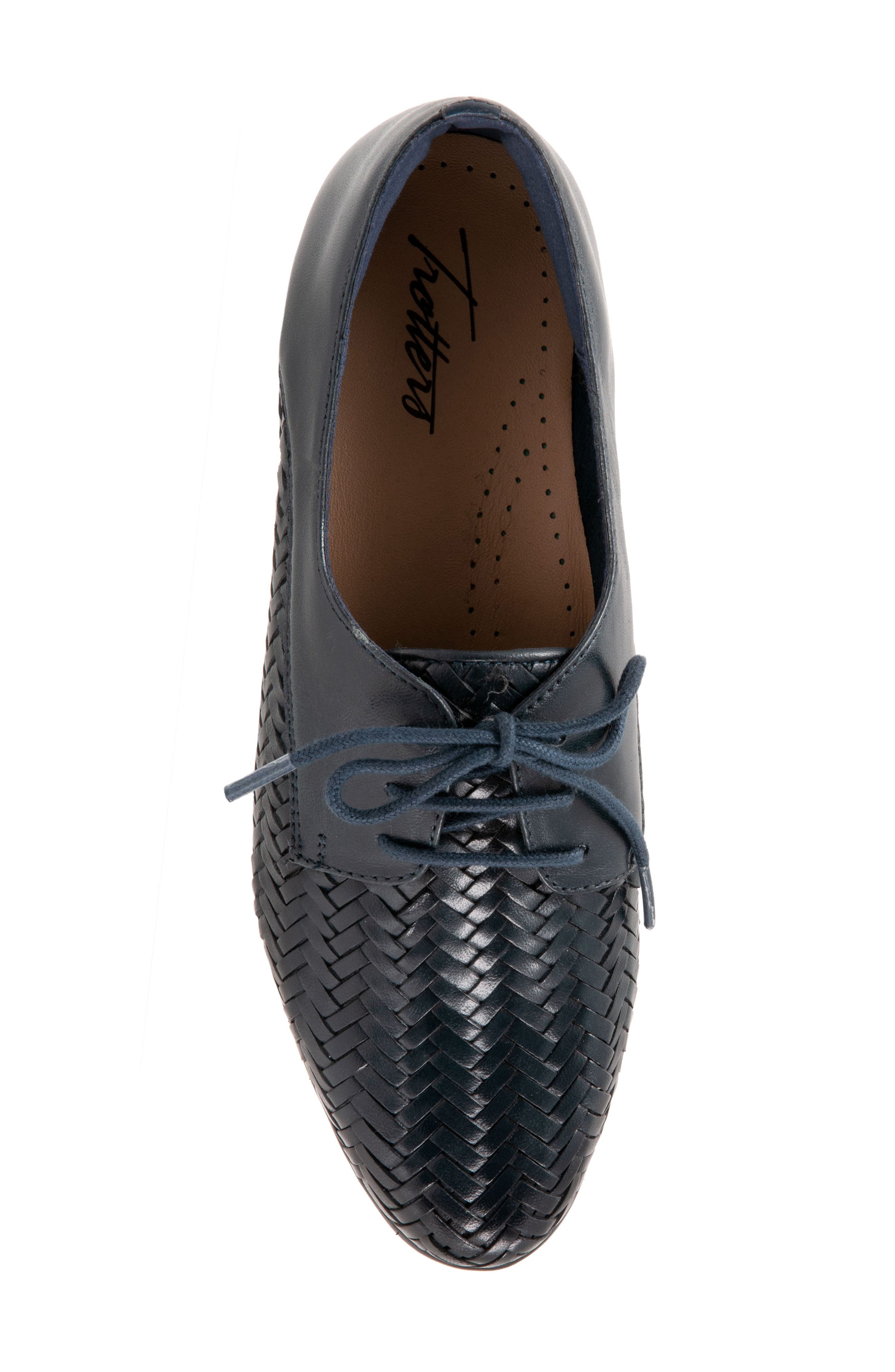 Lizzie Derby Flat, Alternate, color, NAVY