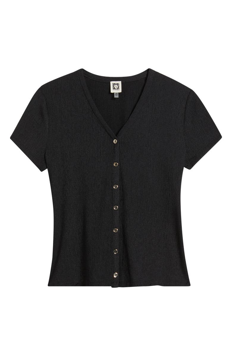 AK ANNE KLEIN Crepe Button-Up Shirt, Alternate, color, 