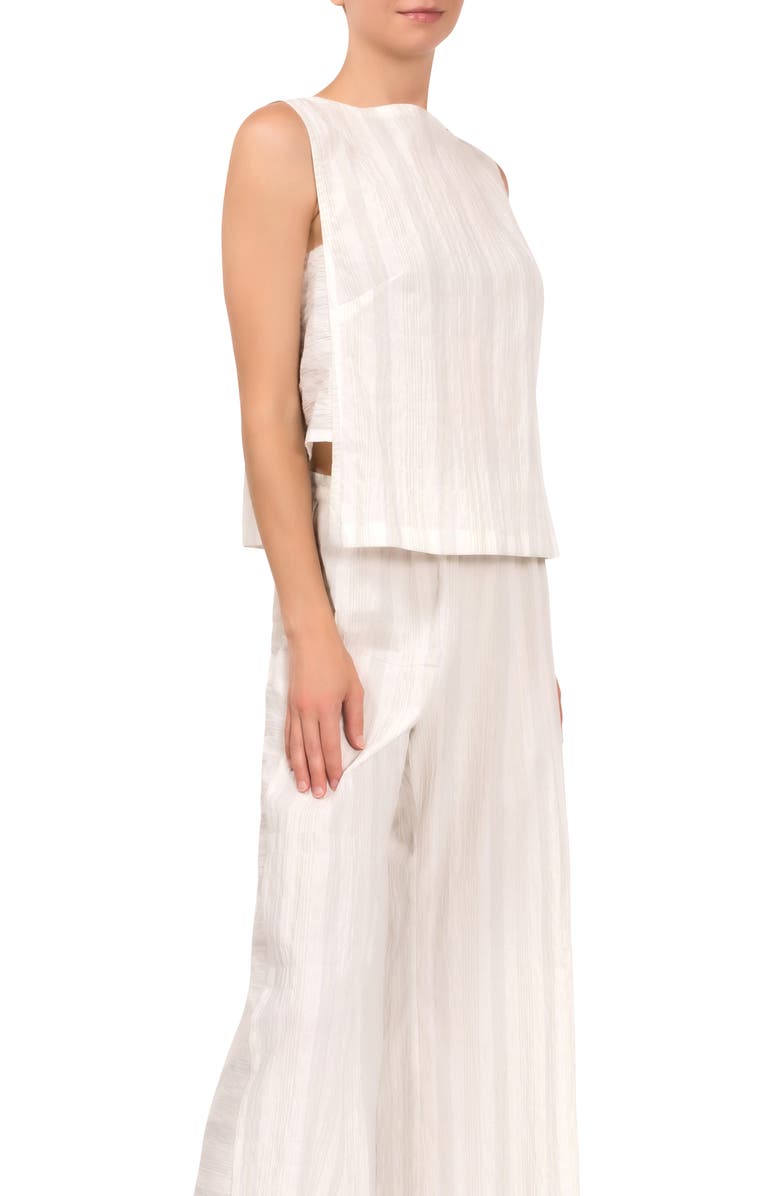 Everyday Ritual Piper Stripe Cotton Pajamas, Alternate, color, Honeydew Stripe