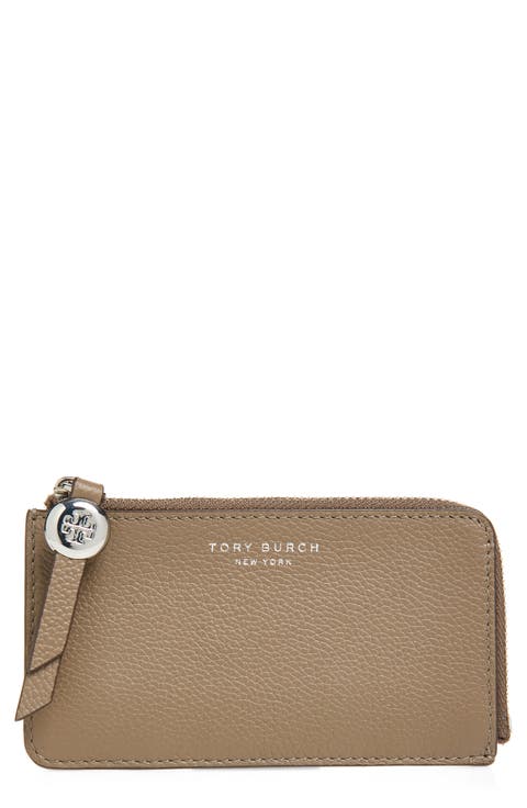 Romy Leather Zip Card Case