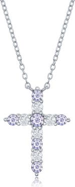 SIMONA CZ Cross Pendant Necklace