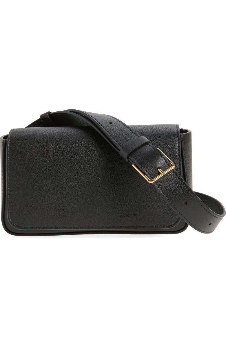 Mansur Gavriel Box Sling Crossbody Bag, Main, color, Black