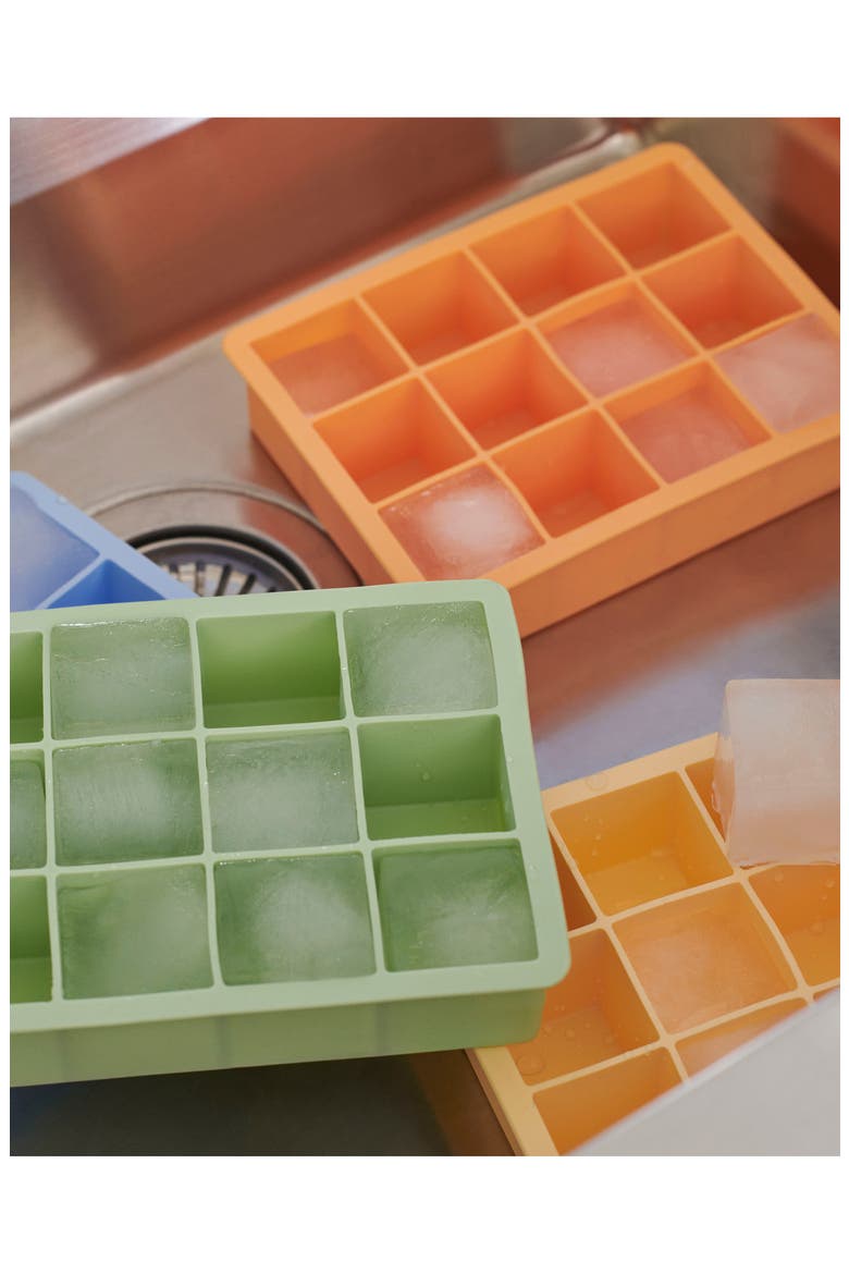 Silicone Ice Cube Tray, Alternate, color, MINT GREEN
