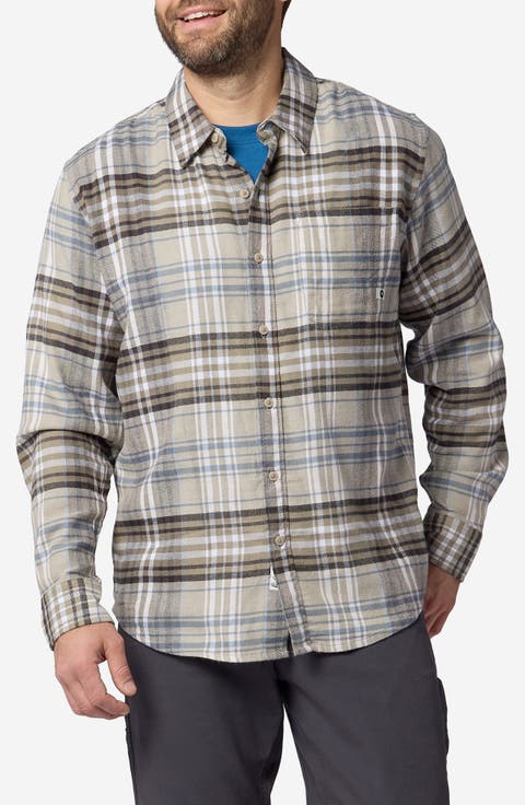 Lightweight Flannel Button-Up Shirt