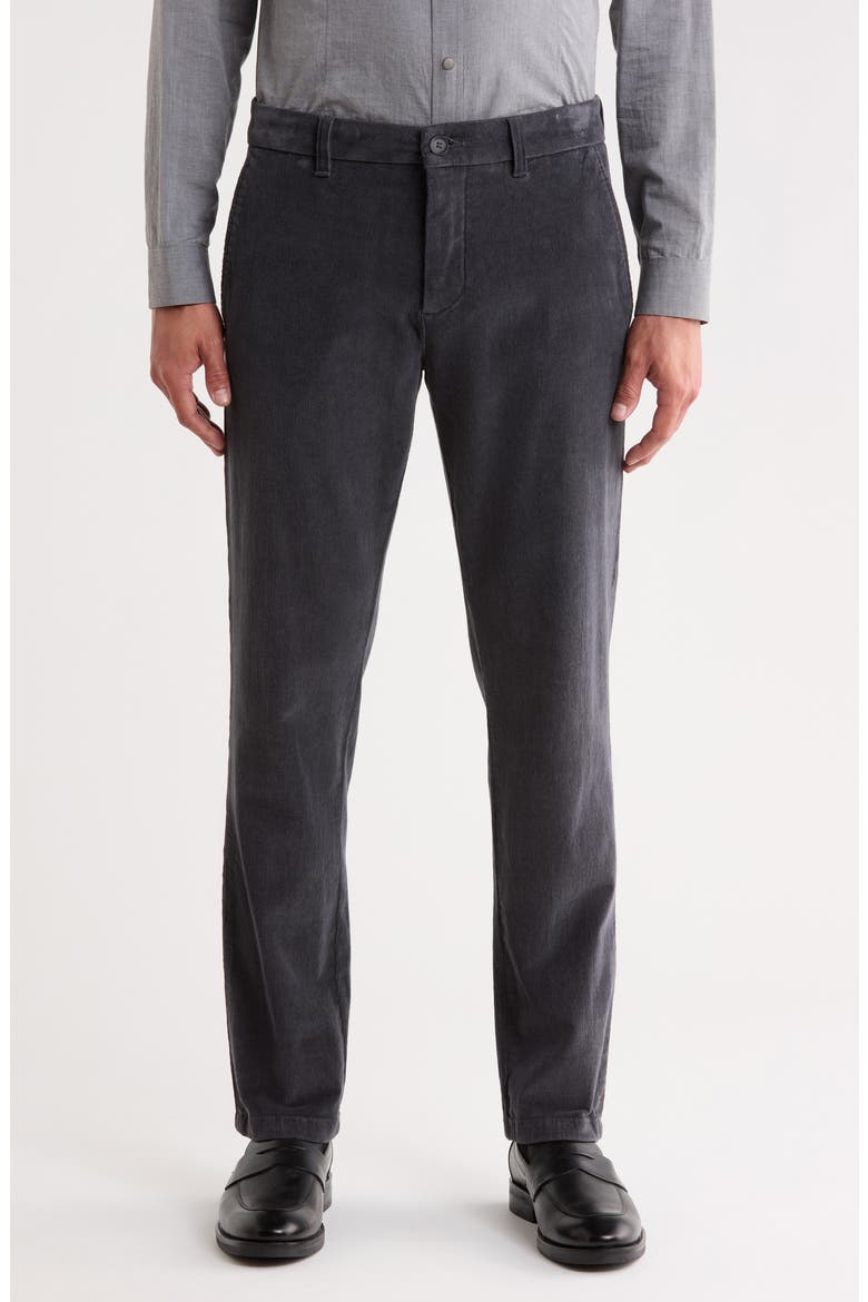 Slim Fit Corduroy Pants, Main, color, GREY FORGED