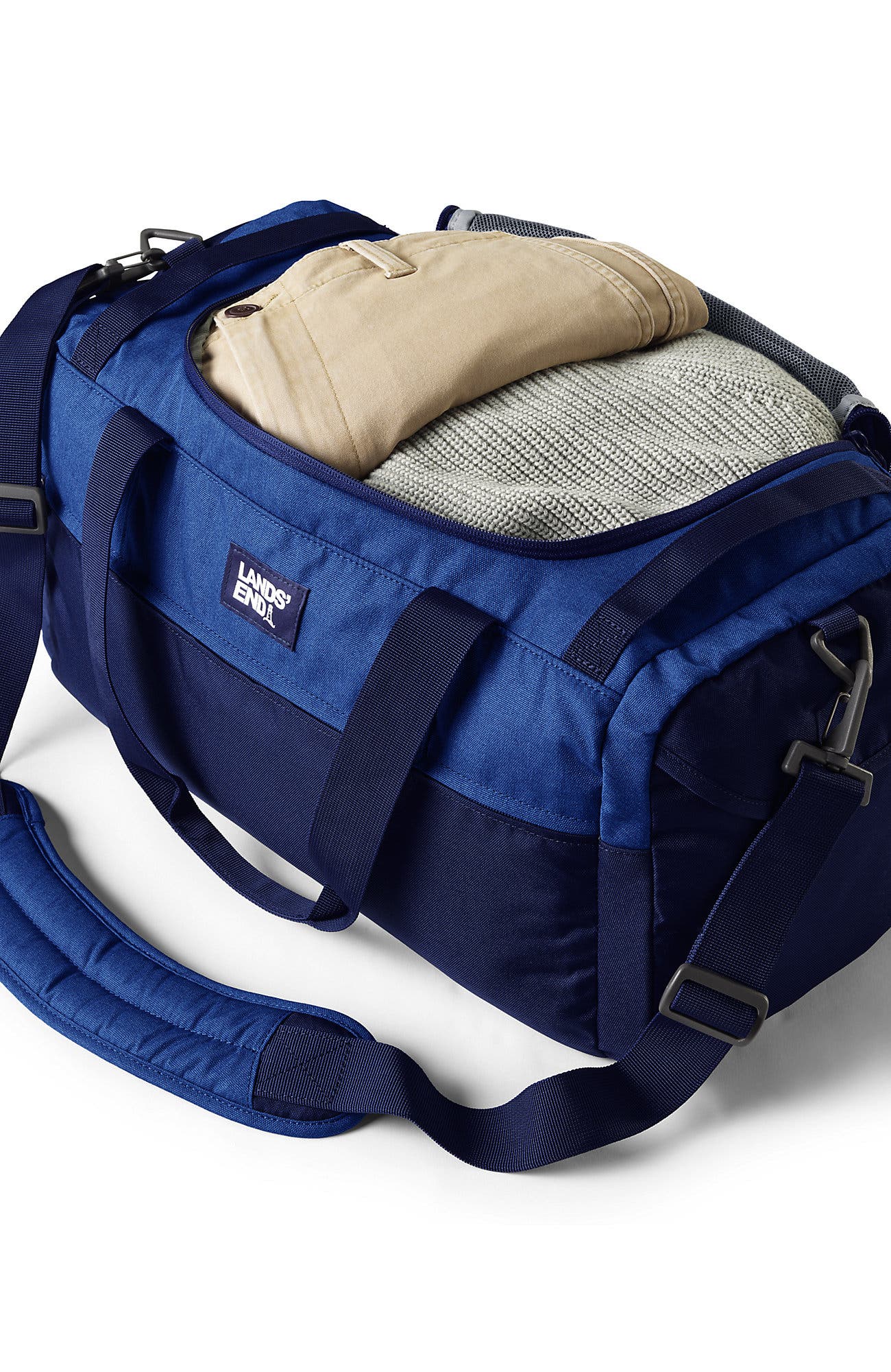 Small All Purpose Travel Duffle Bag, Alternate, color, Light Blue Twilight Heather