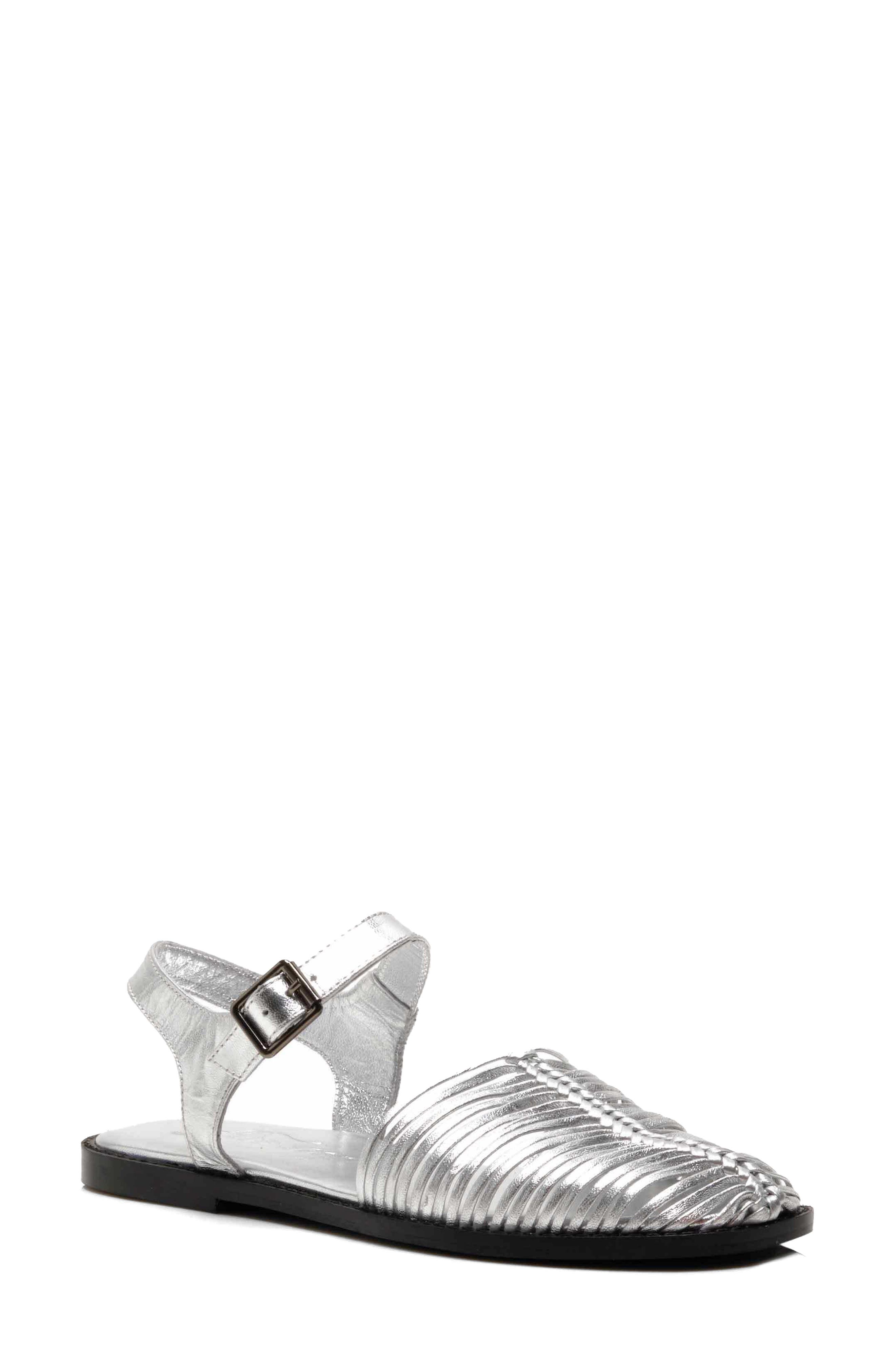 Free People Frankie Fisherman Sandal, Main, color, Chrome Metallic
