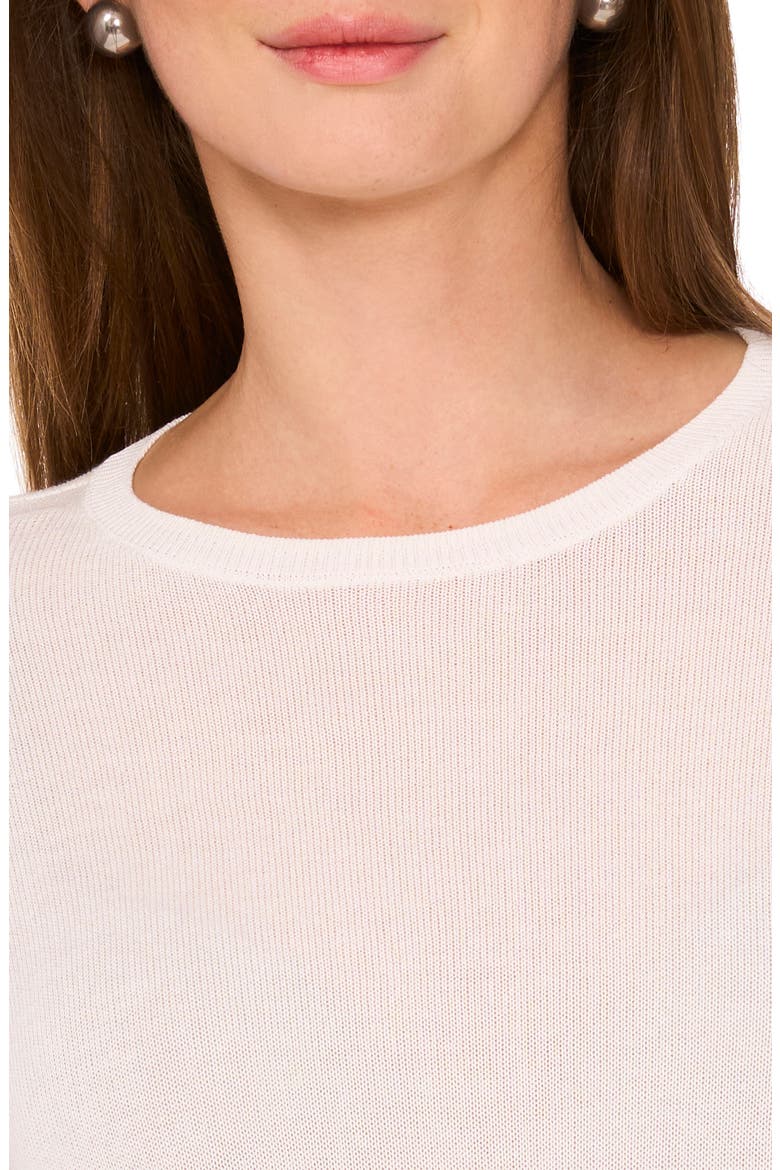 Fine Gauge Crewneck Sweater, Alternate, color, NEW IVORY