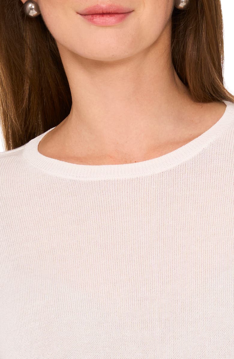 Halogen<sup>®</sup> Fine Gauge Crewneck Sweater, Alternate, color, New Ivory