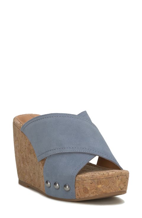 Valmai Platform Wedge Slide Sandal (Women)