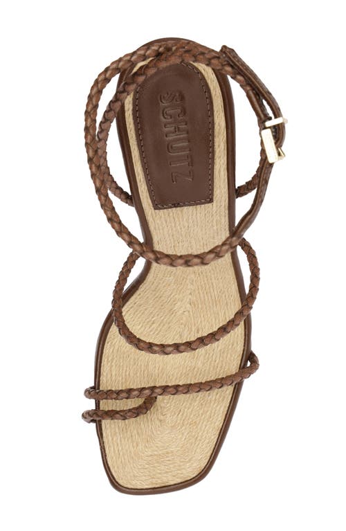 Shop Schutz Kaya Ankle Strap Sandal In Desert Brown