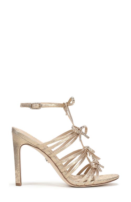 Sam Edelman Iman Ankle Strap Sandal In Gold