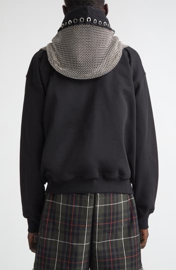 Chopova Lowena Titan Chain Mail Full Zip Fleece Hoodie | Nordstrom