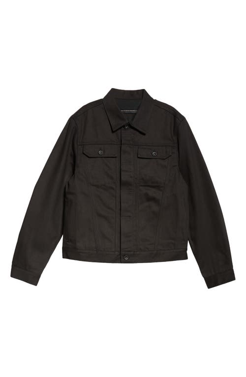 Jkeefer Jacob Type 3 Cotton Trucker Jacket In Black