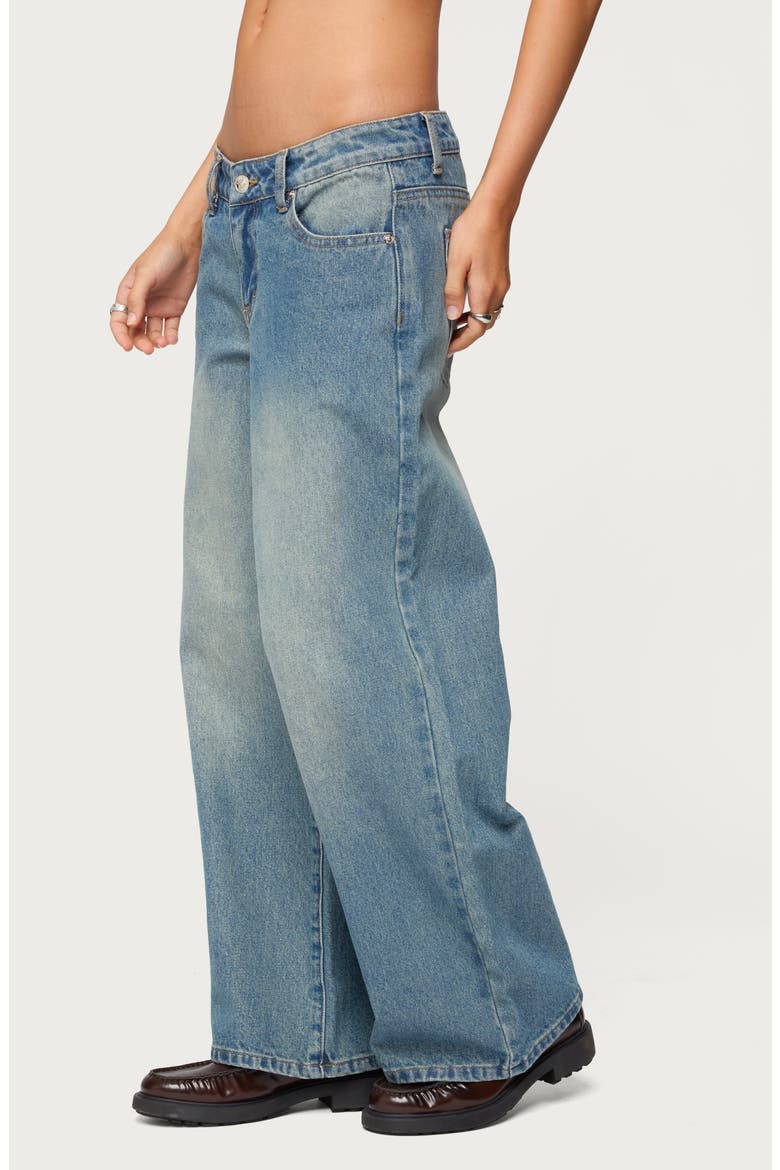 Magda Acid Wash Low Rise Wide Leg Jeans, Alternate, color, BLUE-VINTAGE-WASHED