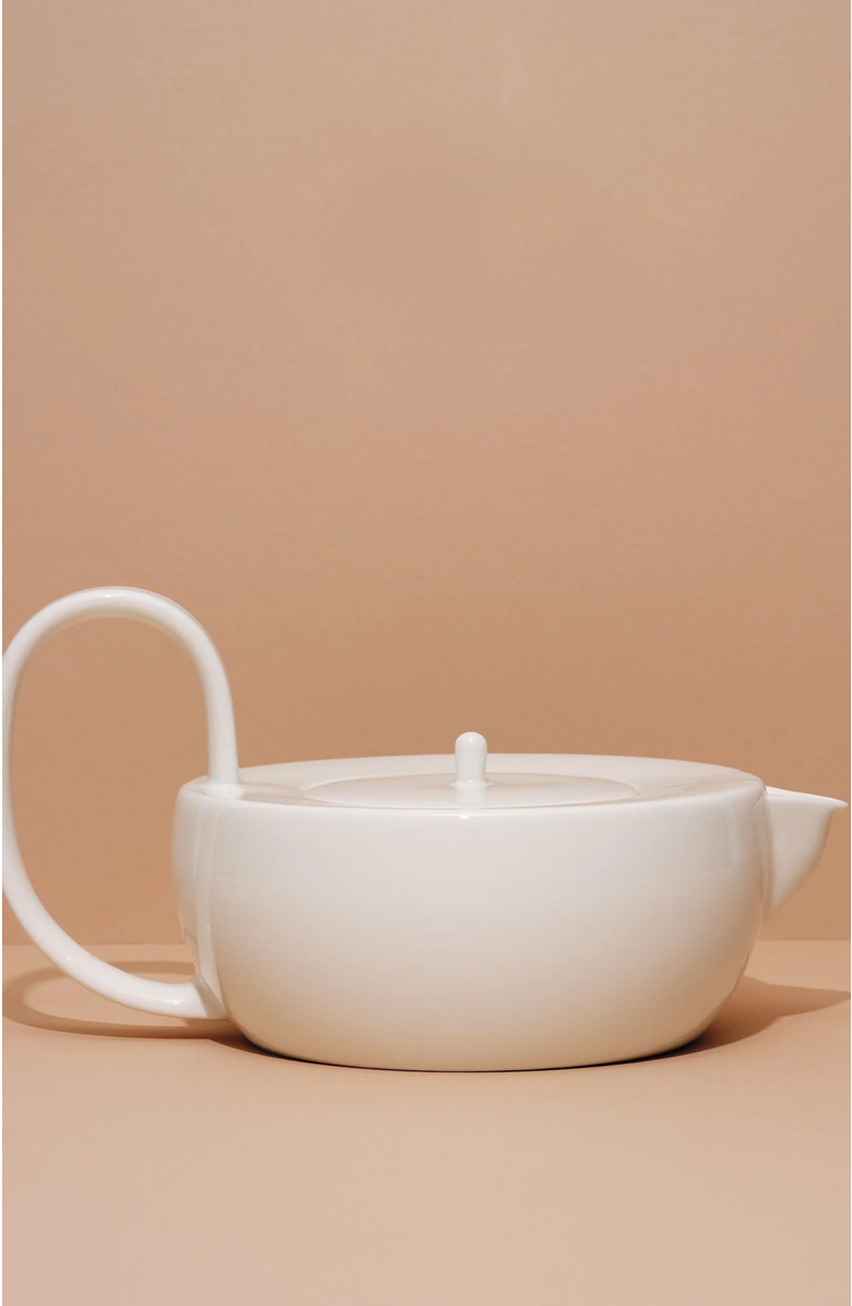 Fors Studio Large Teapot, Alternate, color, White
