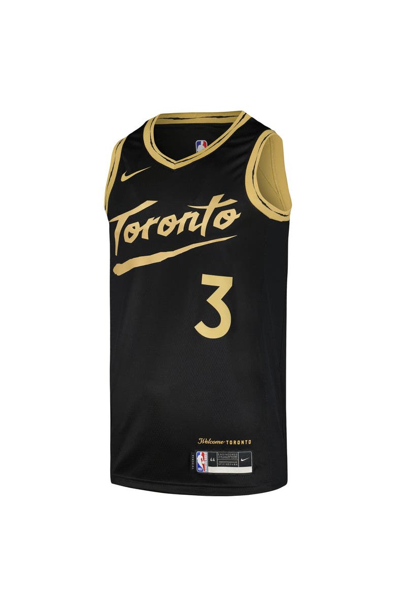 Nike Men's Nike OG Anunoby Black Toronto Raptors Swingman Player Jersey - City Edition, Alternate, color, 