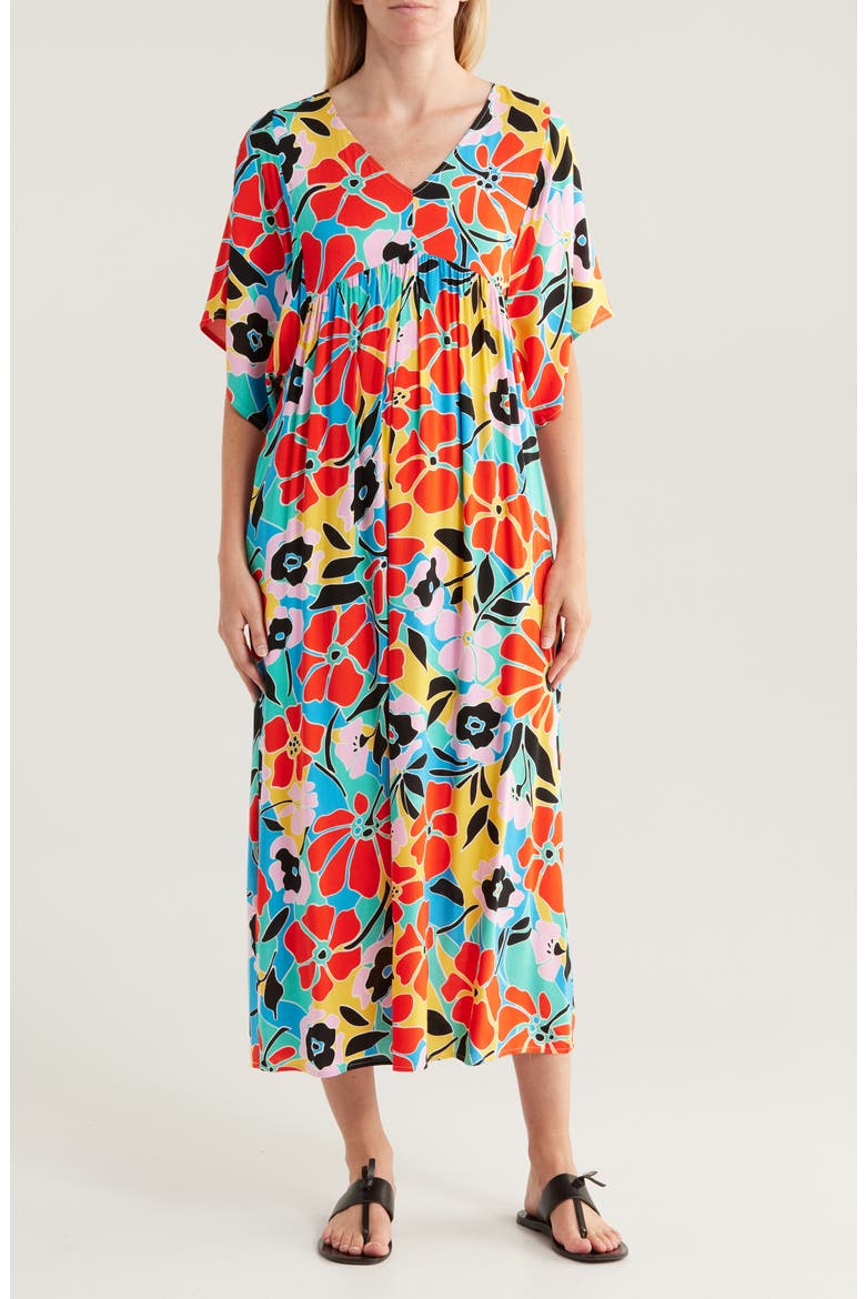 Molly Maxi Dress, Main, color, RED BLUE COMBO