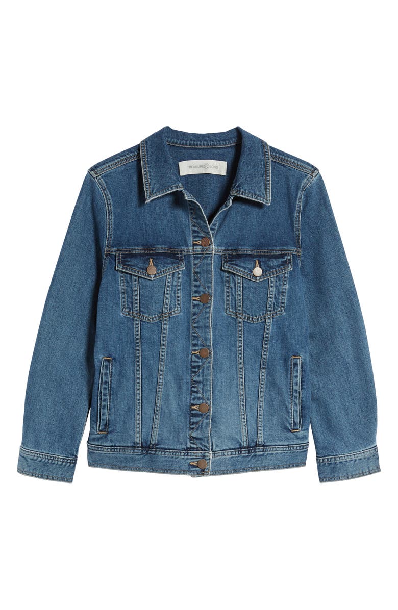 Treasure & Bond Relaxed Denim Jacket, Alternate, color, 