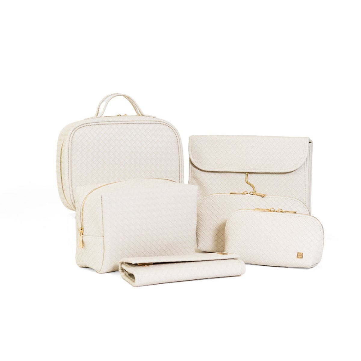 Woven Sand Makeup Bag, Alternate, color, Tan