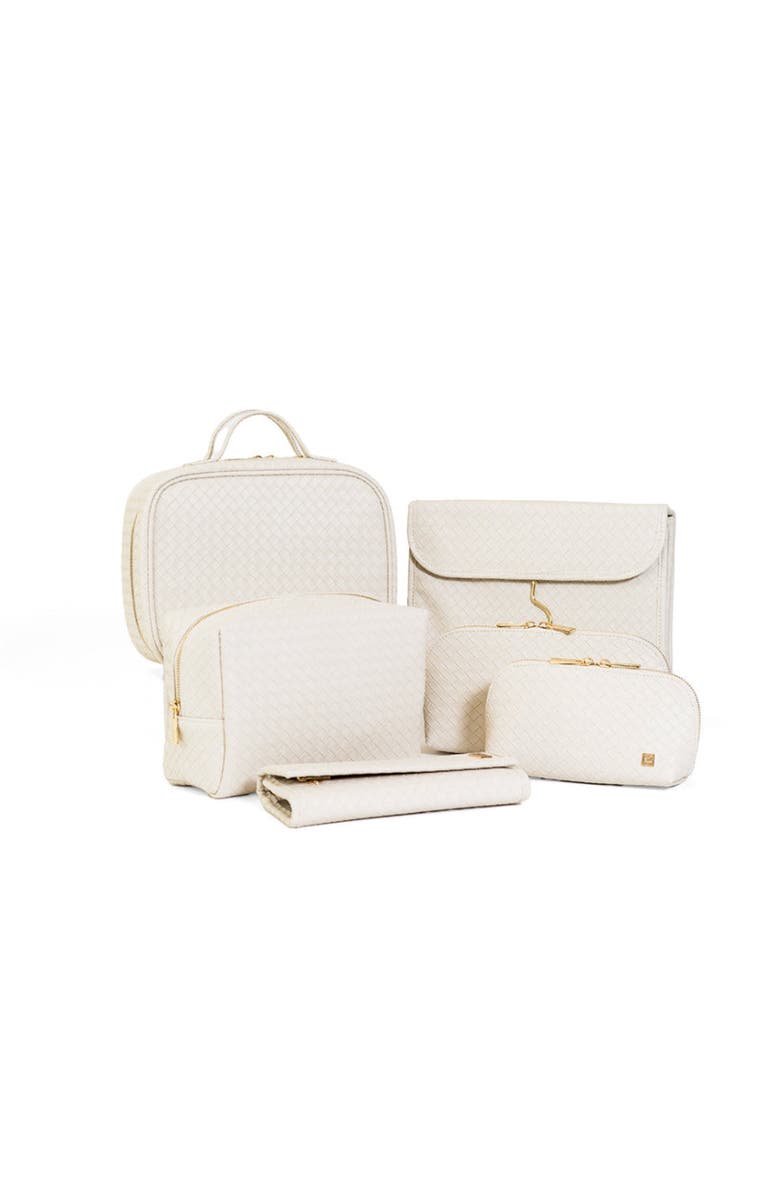 TRVL Design Woven Sand Makeup Bag, Alternate, color, Tan