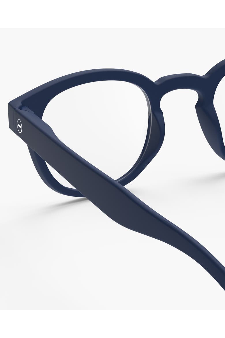 #C 49mm Square Reading Glasses, Alternate, color, Navy Blue