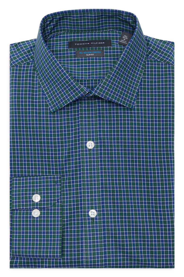 All-Season Stretch Slim Fit Dress Shirt, Alternate, color, WREATH