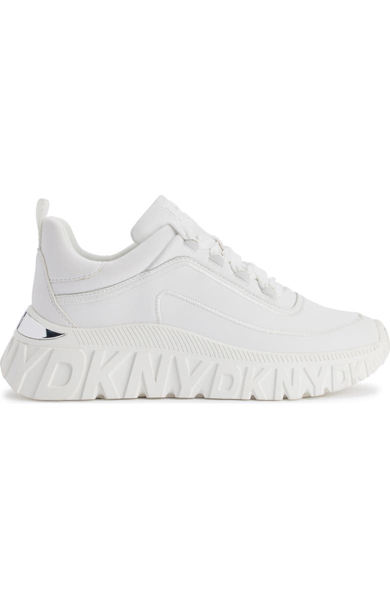 DKNY Lacombe Platform Sneaker, Alternate, color, White