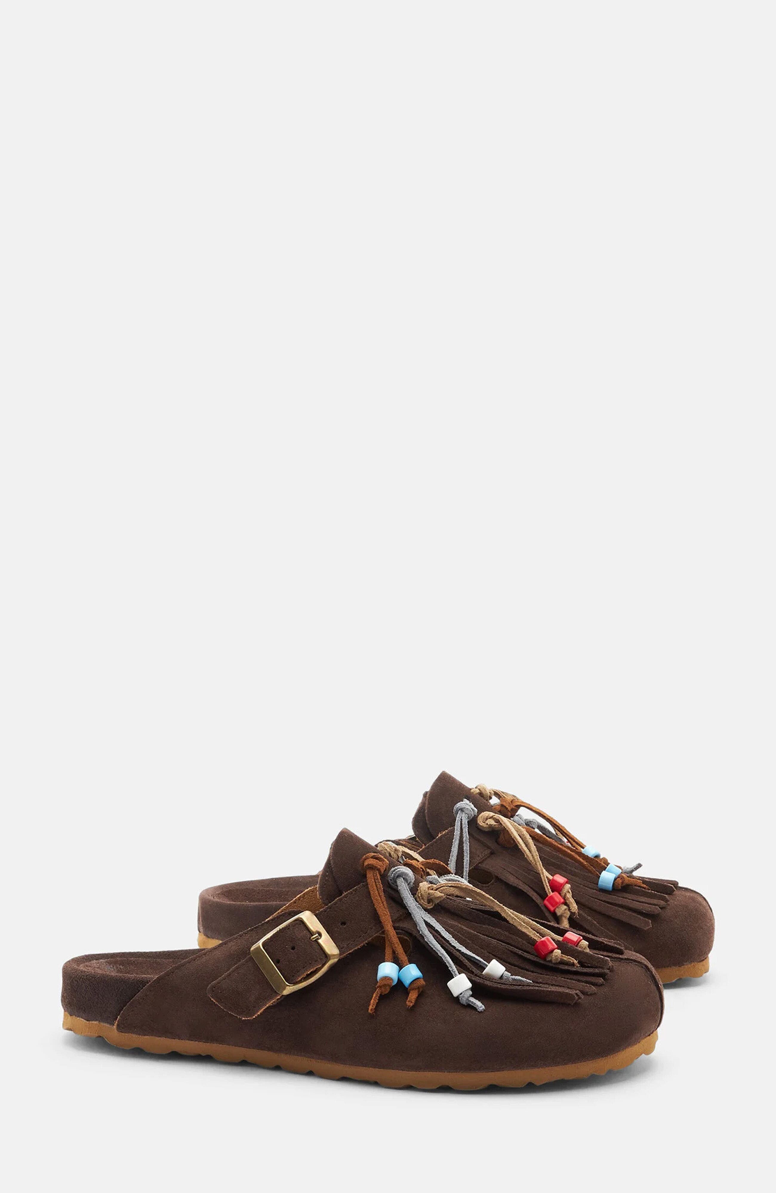 SCAROSSO Gea Sandals, Main, color, Brown - Suede