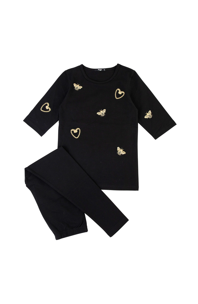 NoggiWear Embroidered Bee Loungewear Set, Alternate, color, 
