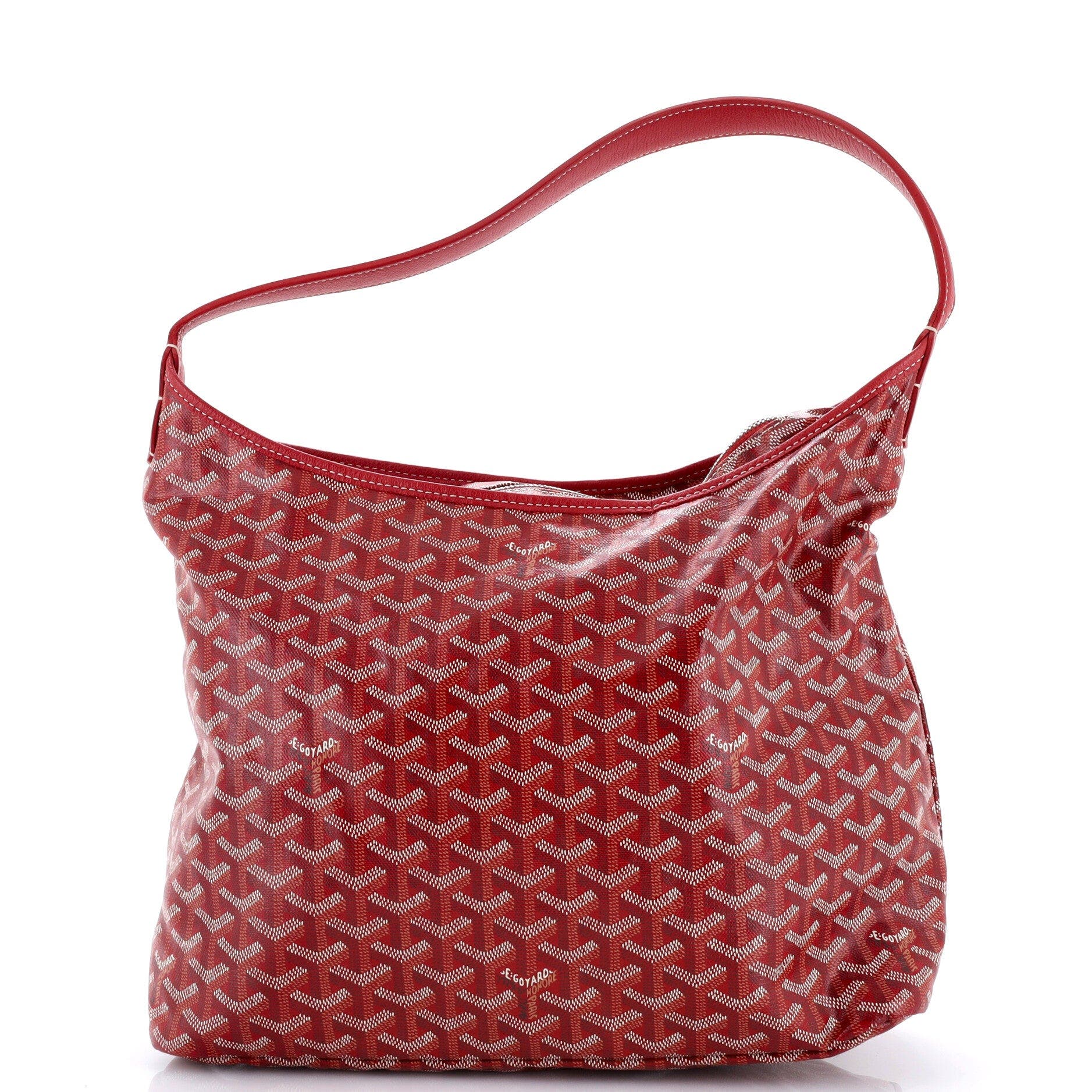 Boheme Hobo Coated Canvas, Main, color, Red