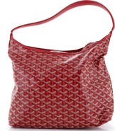 Pre-Owned Goyard Boheme Hobo Coated Canvas