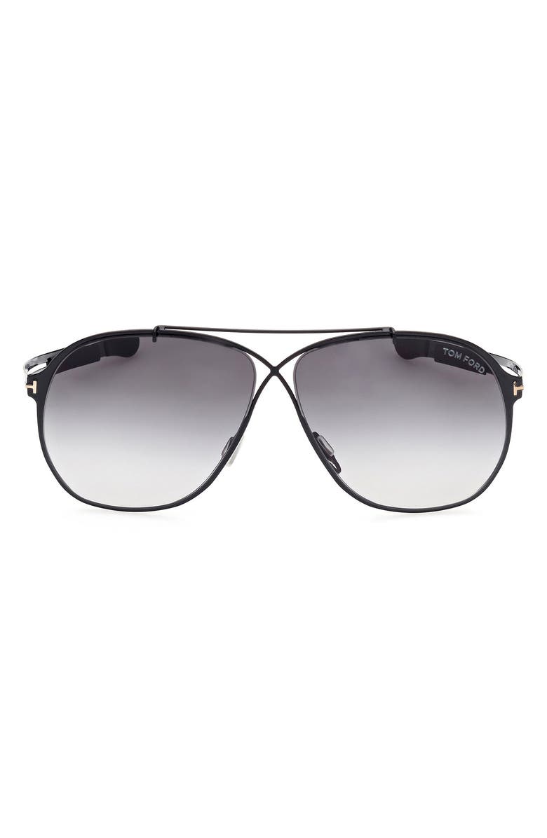 TOM FORD 61mm Aviator Sunglasses, Main, color, 