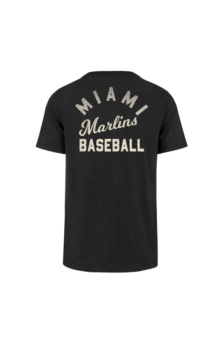 '47 Men's '47 Black Miami Marlins Turn Back Franklin T-Shirt, Alternate, color, Black
