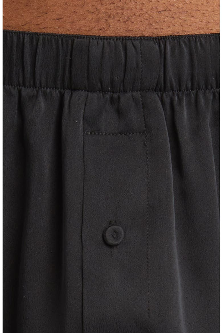 Washable Silk Boxer Shorts, Alternate, color, IMMERSED BLACK