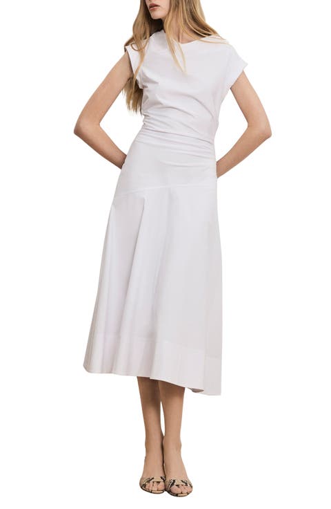 Lisette Stretch Cotton Midi Dress