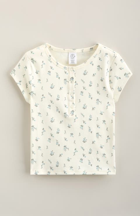Kids' Snap Henley T-Shirt