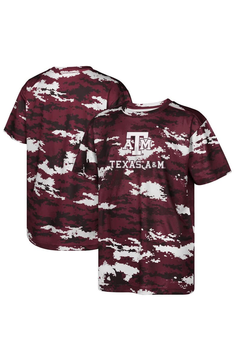 Outerstuff Youth Outerstuff Maroon Texas A&M Aggies Scrimmage Sublimated T-Shirt, Main, color, 