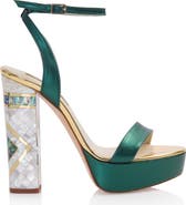 Freya Rose Arte Ankle Strap Pearl Heel Sandal