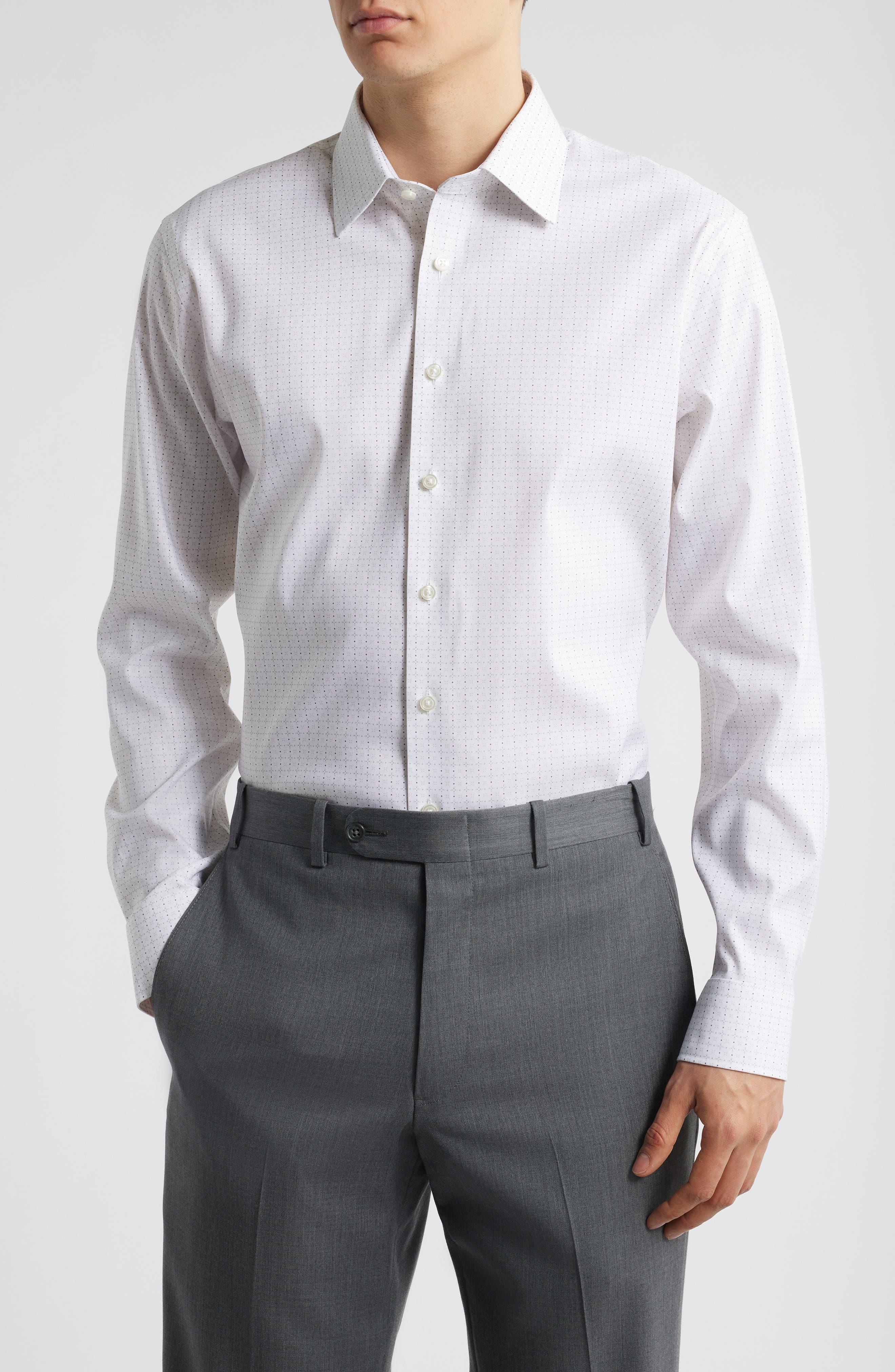 Nordstrom Trim Fit Performance Dress Shirt