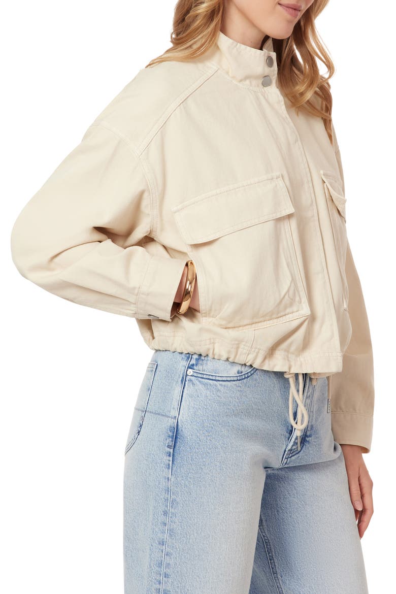 Cropped Utility Jacket, Alternate, color, WHITE CAP GREY