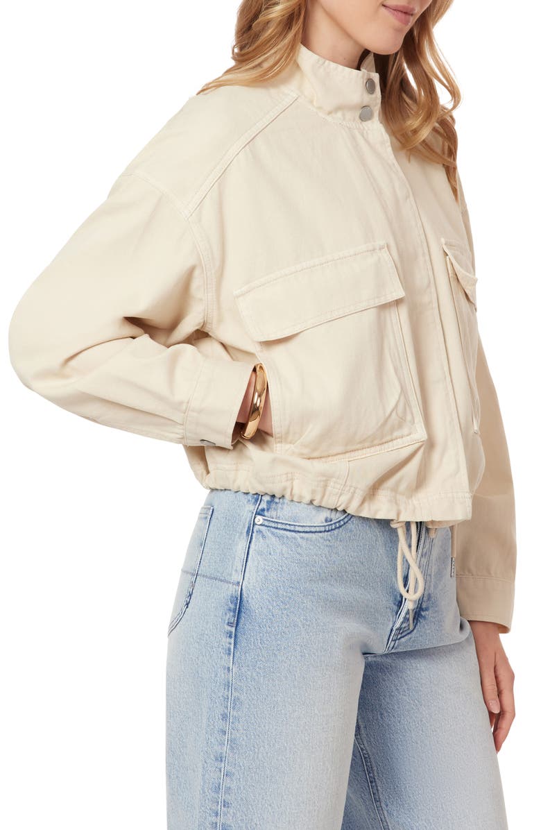 Scotch & Soda Cropped Utility Jacket, Alternate, color, White Cap Grey