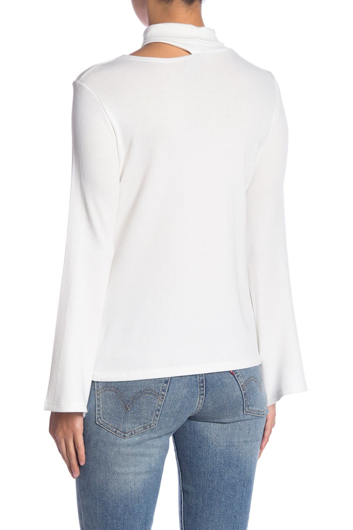 Split Cutout Turtleneck Sweater - image 2