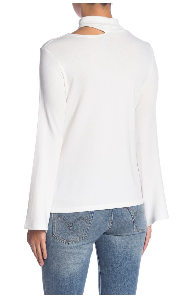 GO COUTURE Split Cutout Turtleneck Sweater, Alternate, color, 