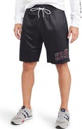 TOMMY JEANS Men's Tommy Jeans Black Miami Heat Mike Mesh Basketball Shorts