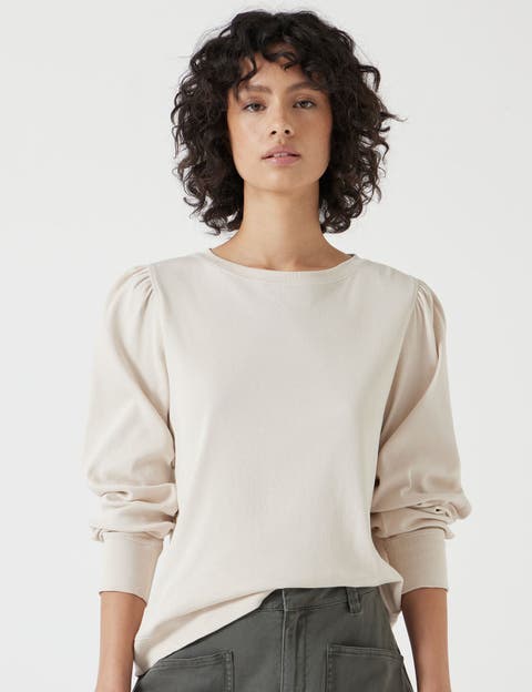 Emily Puff Sleeve Cotton Jersey Top