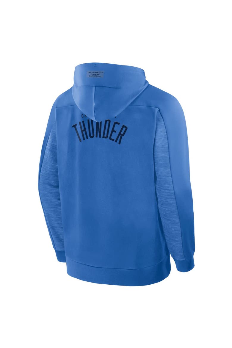 Men's Fanatics Blue Oklahoma City Thunder Back Door Cut Play Defender Full-Zip Hoodie, Alternate, color, Blue