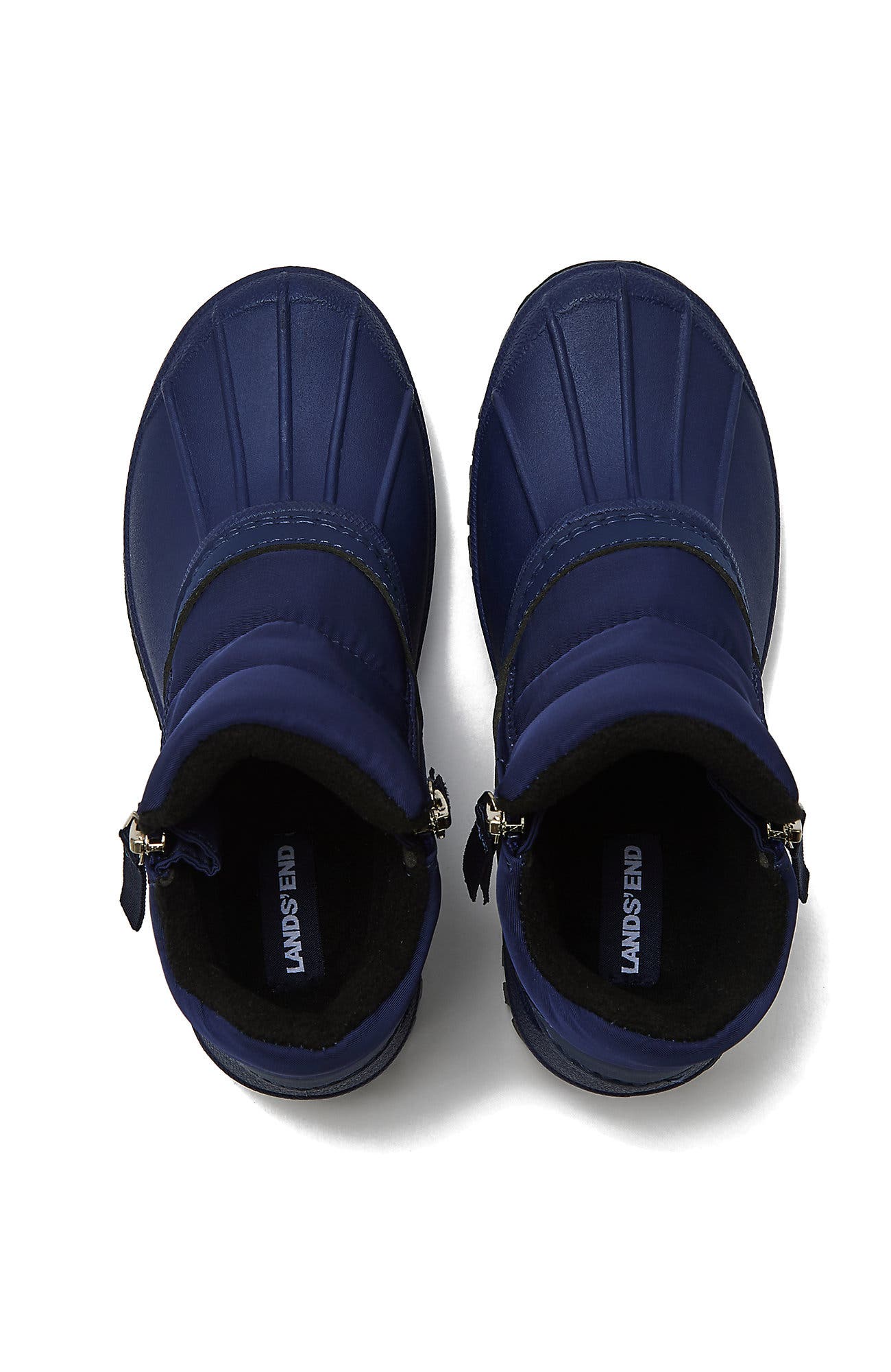 Lands' End Kids Cloud Puffer Waterproof Snow Boots, Alternate, color, Medieval Blue